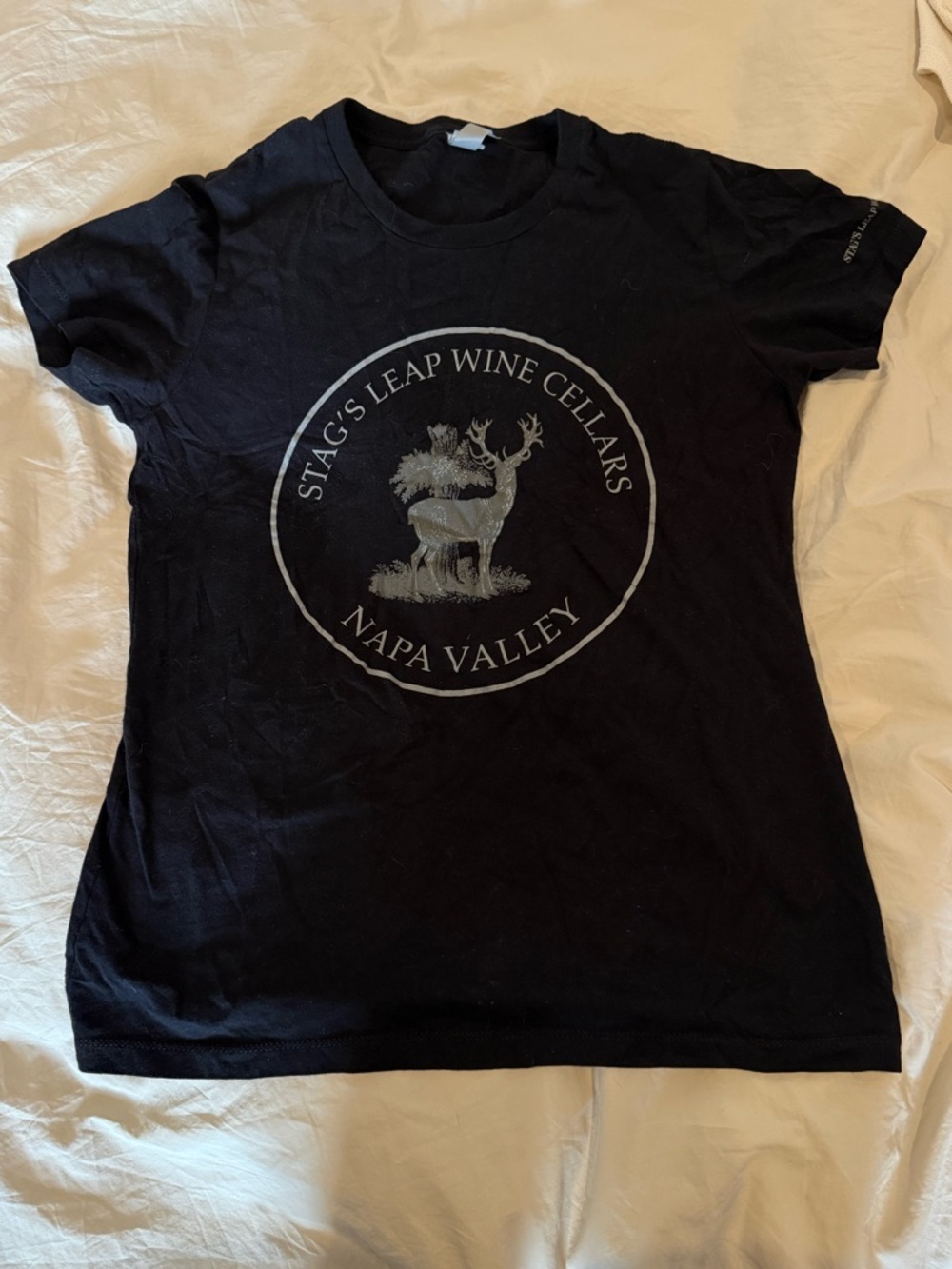 Napa Valley Black Short Sleeve Tee